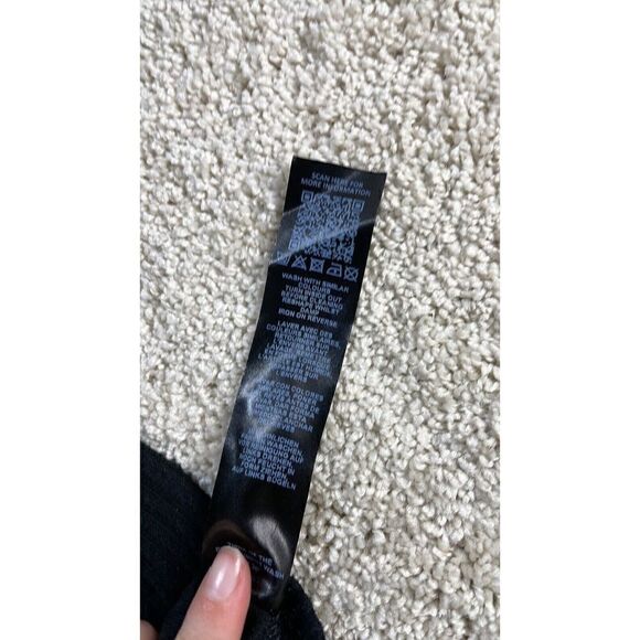 ASOS DESIGN NWT Ribbed Bust Seam Detail Corset Long Sleeve Top in Black Size 6 - Picture 5 of 11